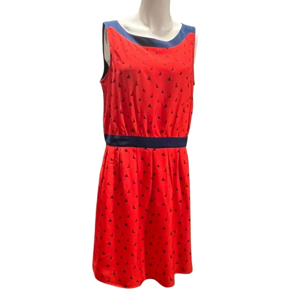 Tommy Hilfiger Red and Blue Dress Size 14